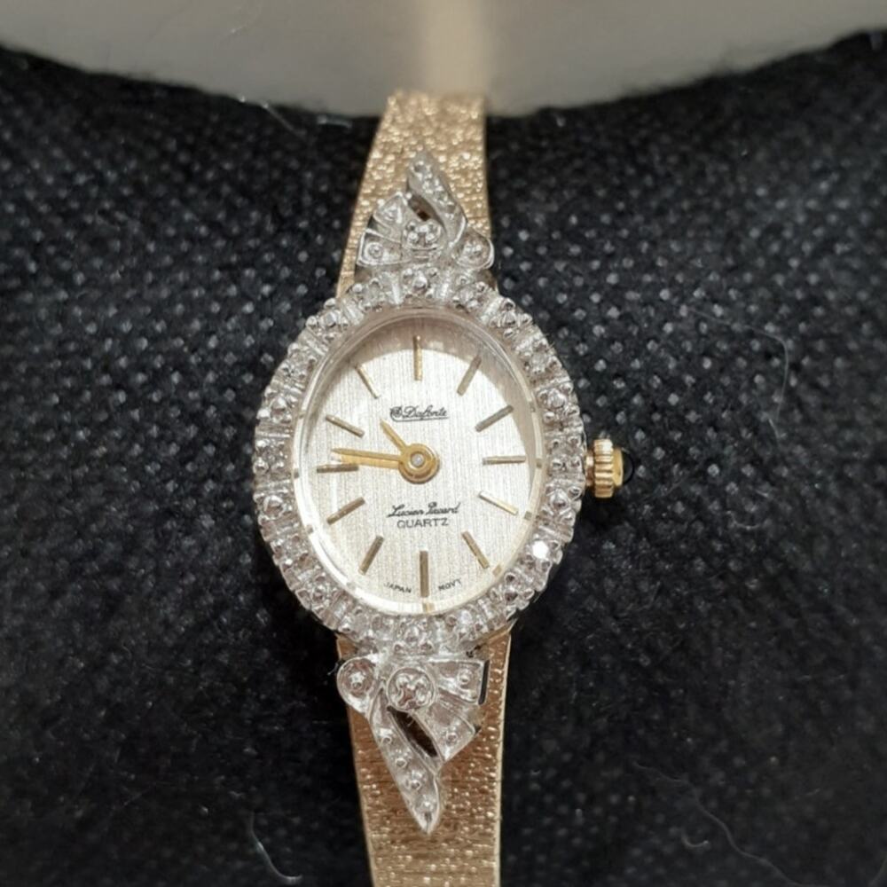 Dufonte Lucien Piccard Ladies Wristwatch Diamond Accent Bezel